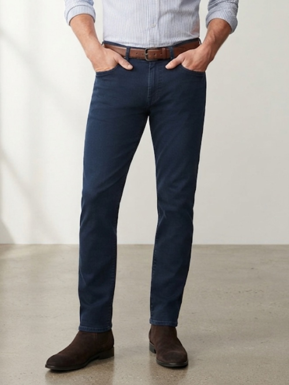 BONOBOS Royal Blue Slim Fit Jeans Size 34 x 32